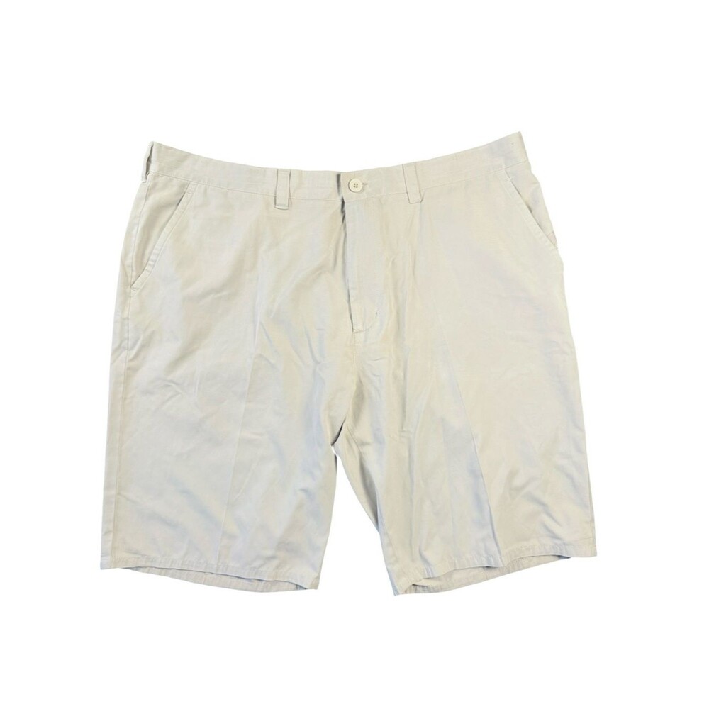 TravisMathew Khaki Golf Shorts Men's 40 Performance Stretch Flat Front Casual
